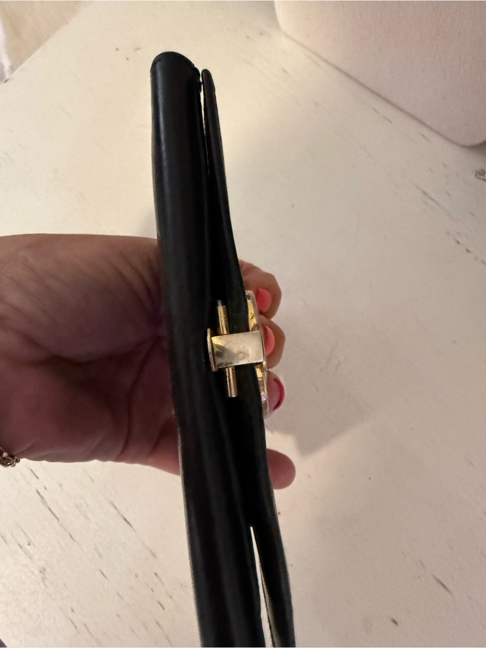 Gucci vintage Double GG black leather bifold card - Picture 10 of 12